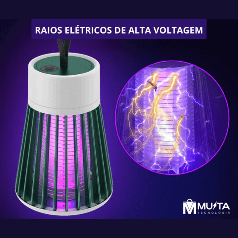 Abajur Mata Mosquito Killer® - Mini Vassourinha + Cabo USB de Brinde - ÚLTIMO DIA DE FRETE GRÁTIS - Image 4