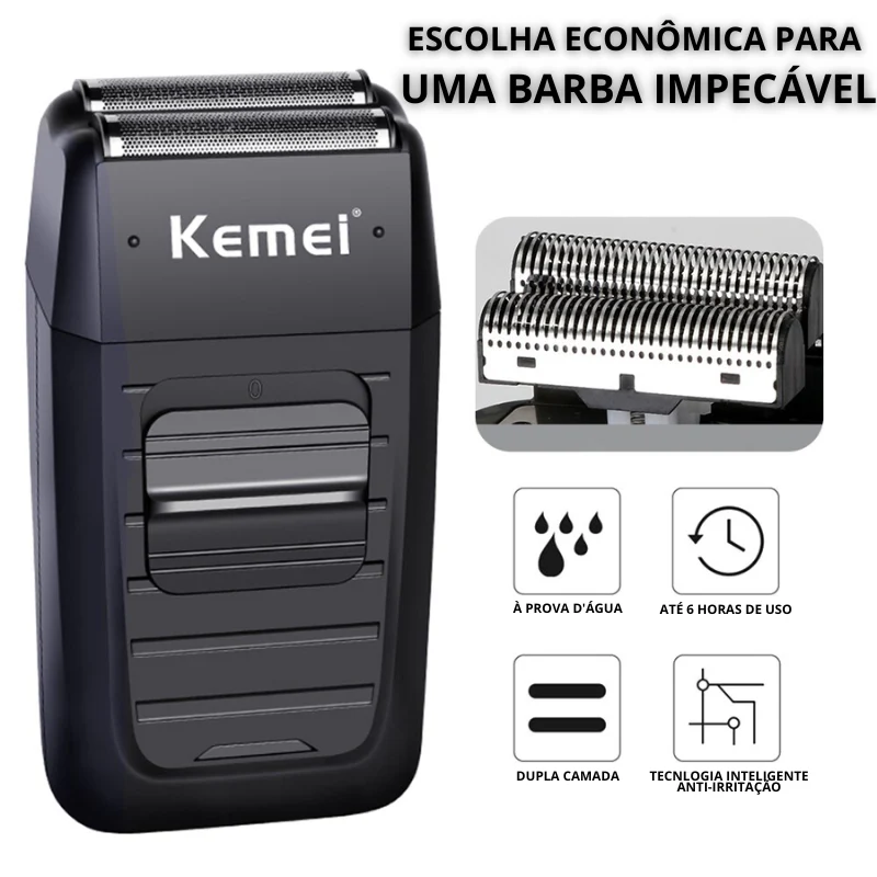 Barbeador Elétrico Kemei PRO + BRINDE EXCLUSIVO -  ÚLTIMO DIA NA PROMOÇÃO - Image 3