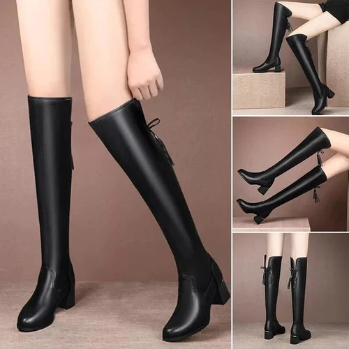 Bota de Luxo Cano Alto FashionPlus - Aveludada, Confortável e Estilosa - ÚLTIMO DIA NA PROMOÇÃO - Image 2