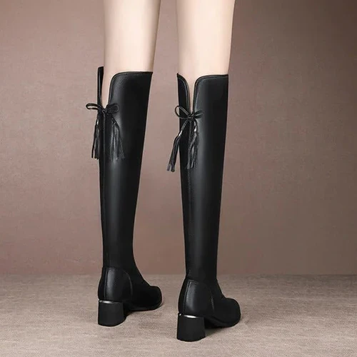 Bota de Luxo Cano Alto FashionPlus - Aveludada, Confortável e Estilosa - ÚLTIMO DIA NA PROMOÇÃO - Image 8