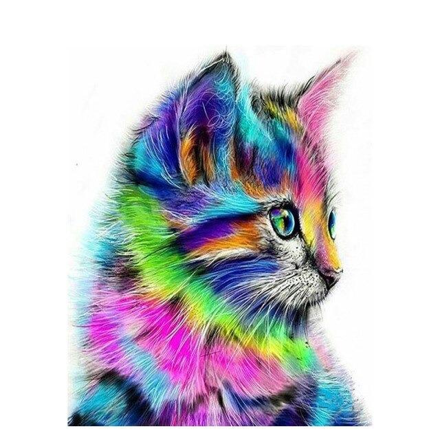 Pintura Abstrata de Animais sem Moldura - Image 10