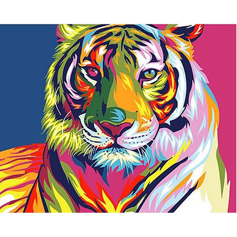 Pintura Abstrata de Animais sem Moldura - Image 6