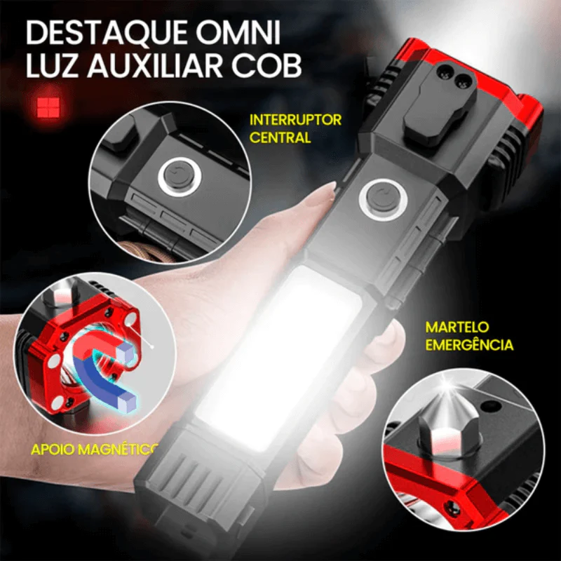 Lanterna Tática Indestrutível 4 em 1 - Ultra Potência - Compre 01 LEVE 02 - ÚLTIMO DIA NA PROMOÇÃO - Image 3