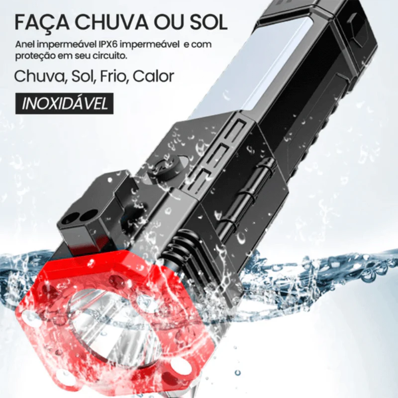 Lanterna Tática Indestrutível 4 em 1 - Ultra Potência - Compre 01 LEVE 02 - ÚLTIMO DIA NA PROMOÇÃO - Image 4