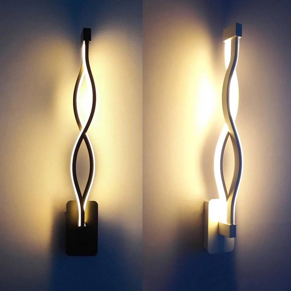 Lâmpada LED de Liga de Alumínio com Design Ondulado - Image 2