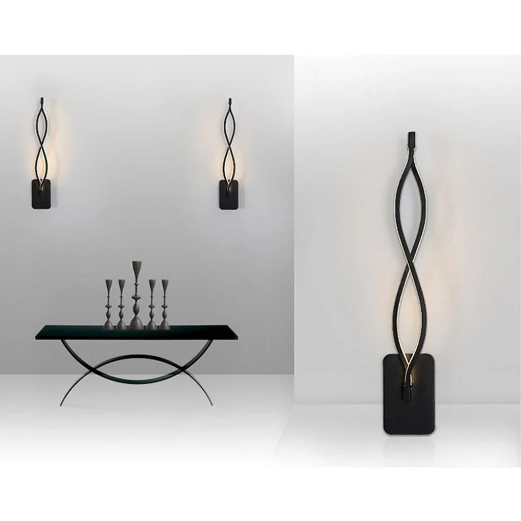 Lâmpada LED de Liga de Alumínio com Design Ondulado - Image 3